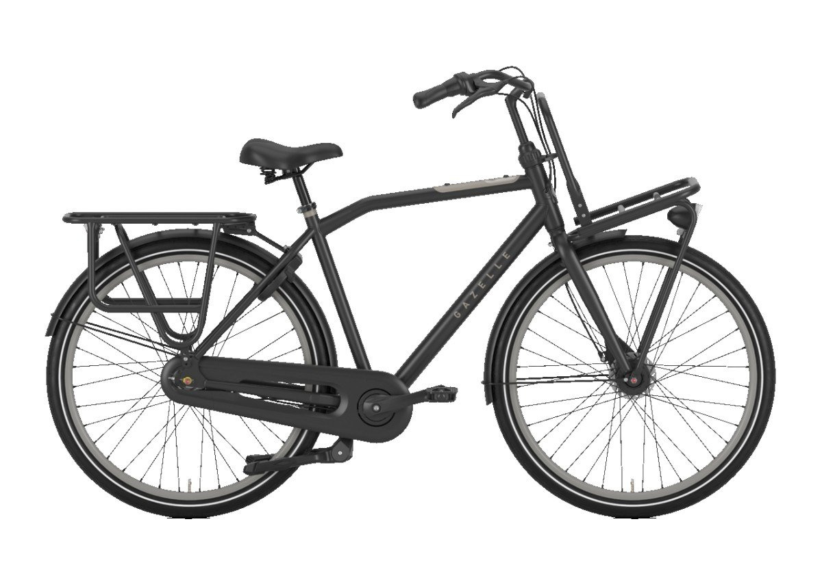 GAZELLE HeavyDutyNL Heren Black Mat 59cm 2023